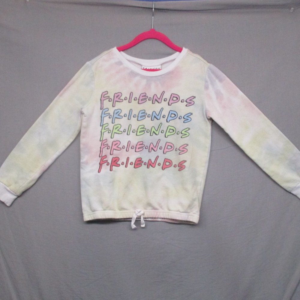 Friends‎ Tie Dye Crew Neck Sweater White Girls Size | 7/8